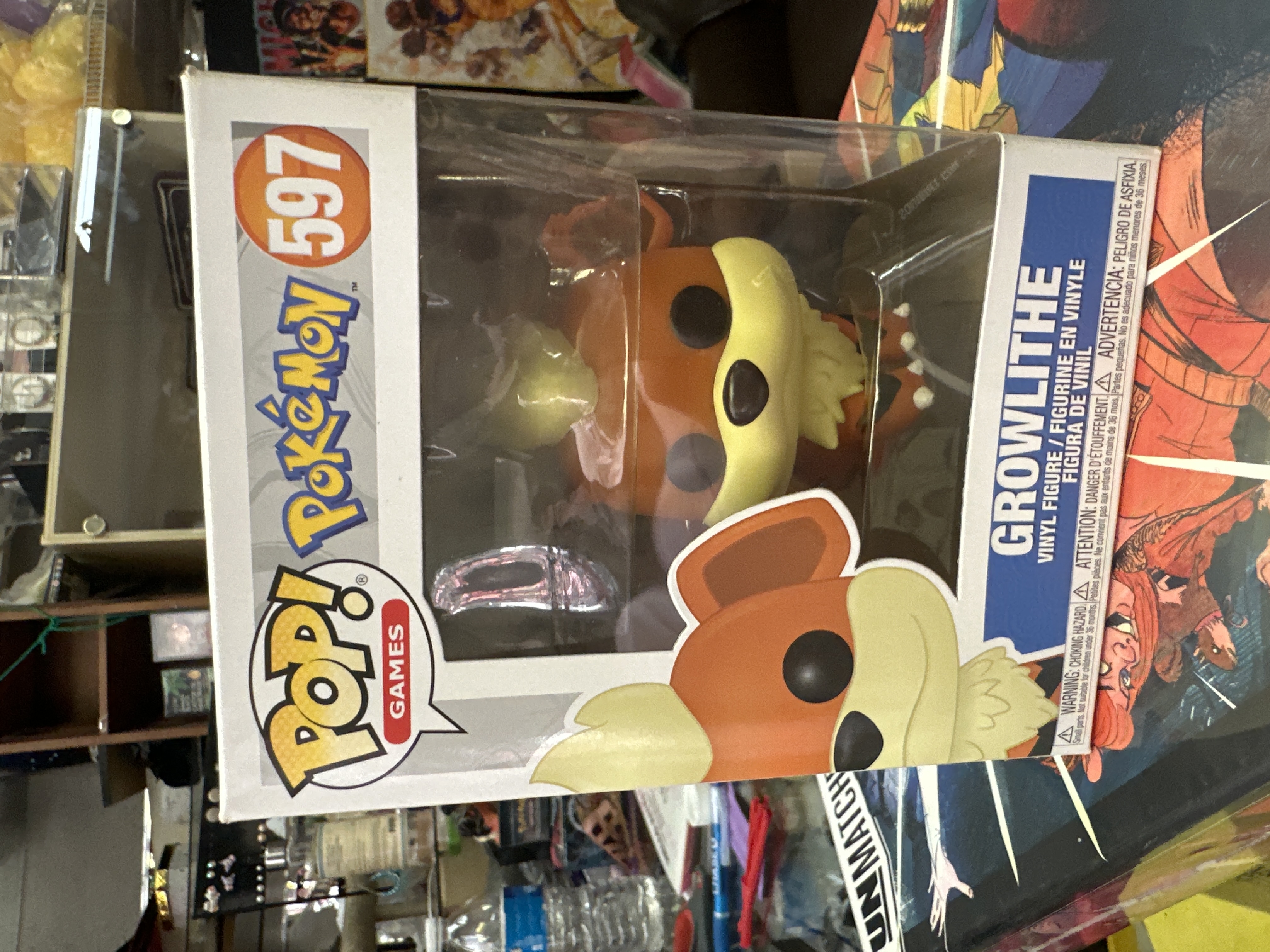 Funko Pop Pokemon Growlithe Vinyl Figure #597