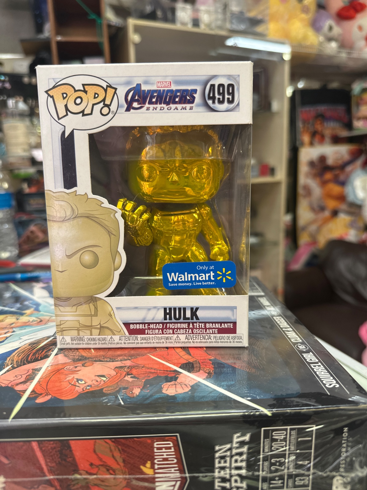 Funko Pop Hulk Gold Chrome (Walmart Exclusive) #499