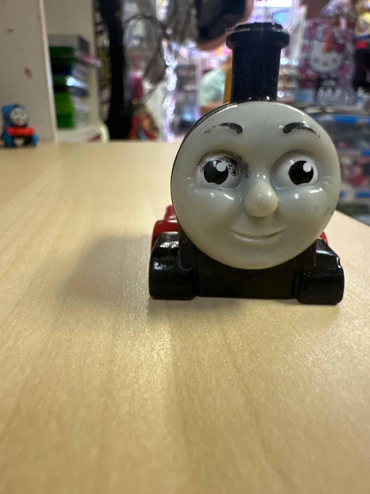 Red Toy Train Engine With Face