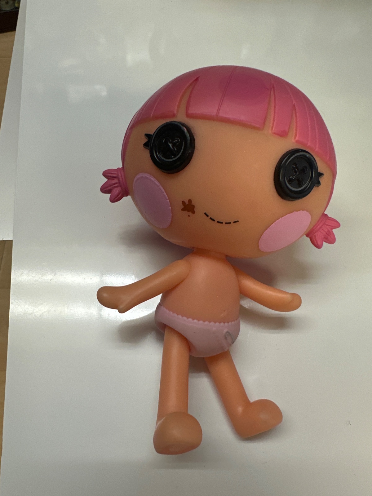 Lalaloopsy Doll with Pink Hair and Button Eyes