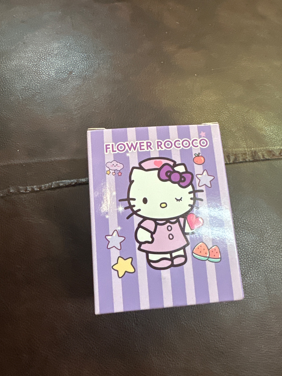 Hello Kitty Flower Rococo Purple Striped Box
