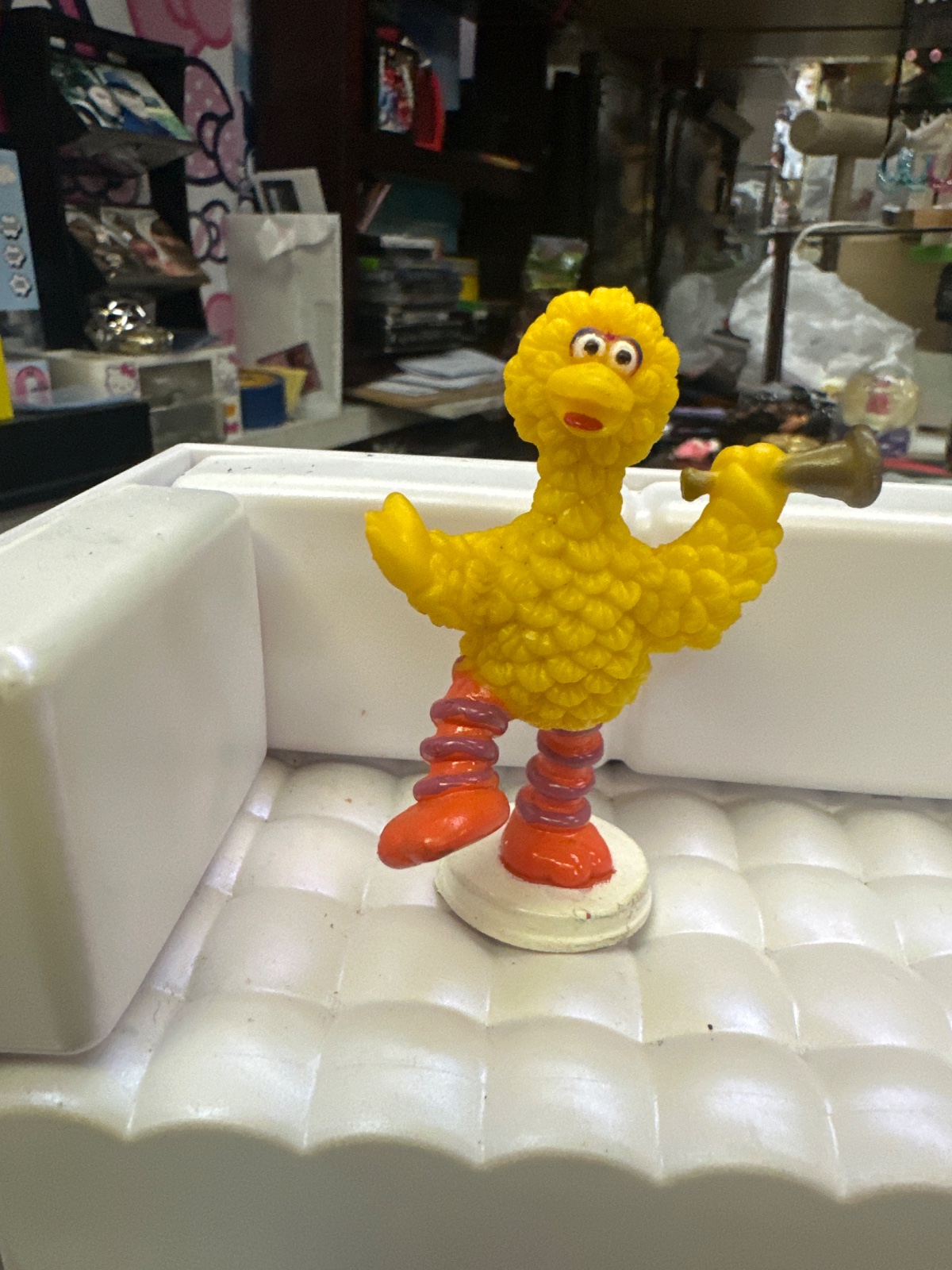 Vintage Big Bird Trumpet Figurine