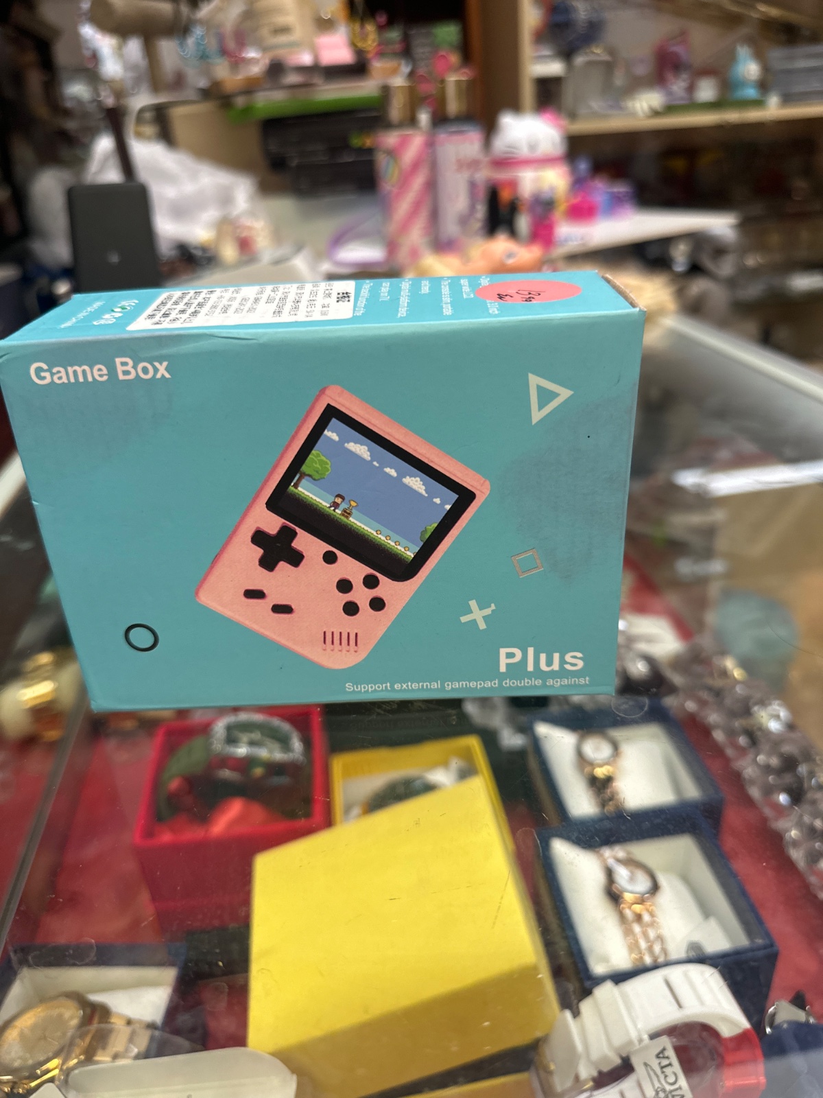Pink Retro Handheld Game Console (Game Box Plus)