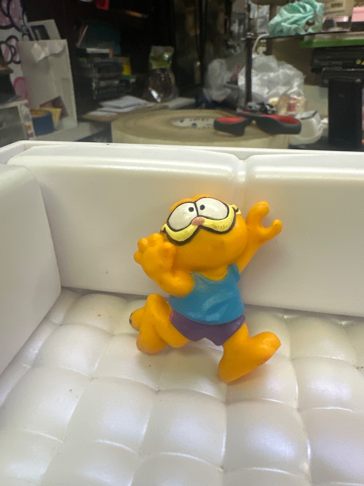 Vintage Garfield Jogging PVC Figure