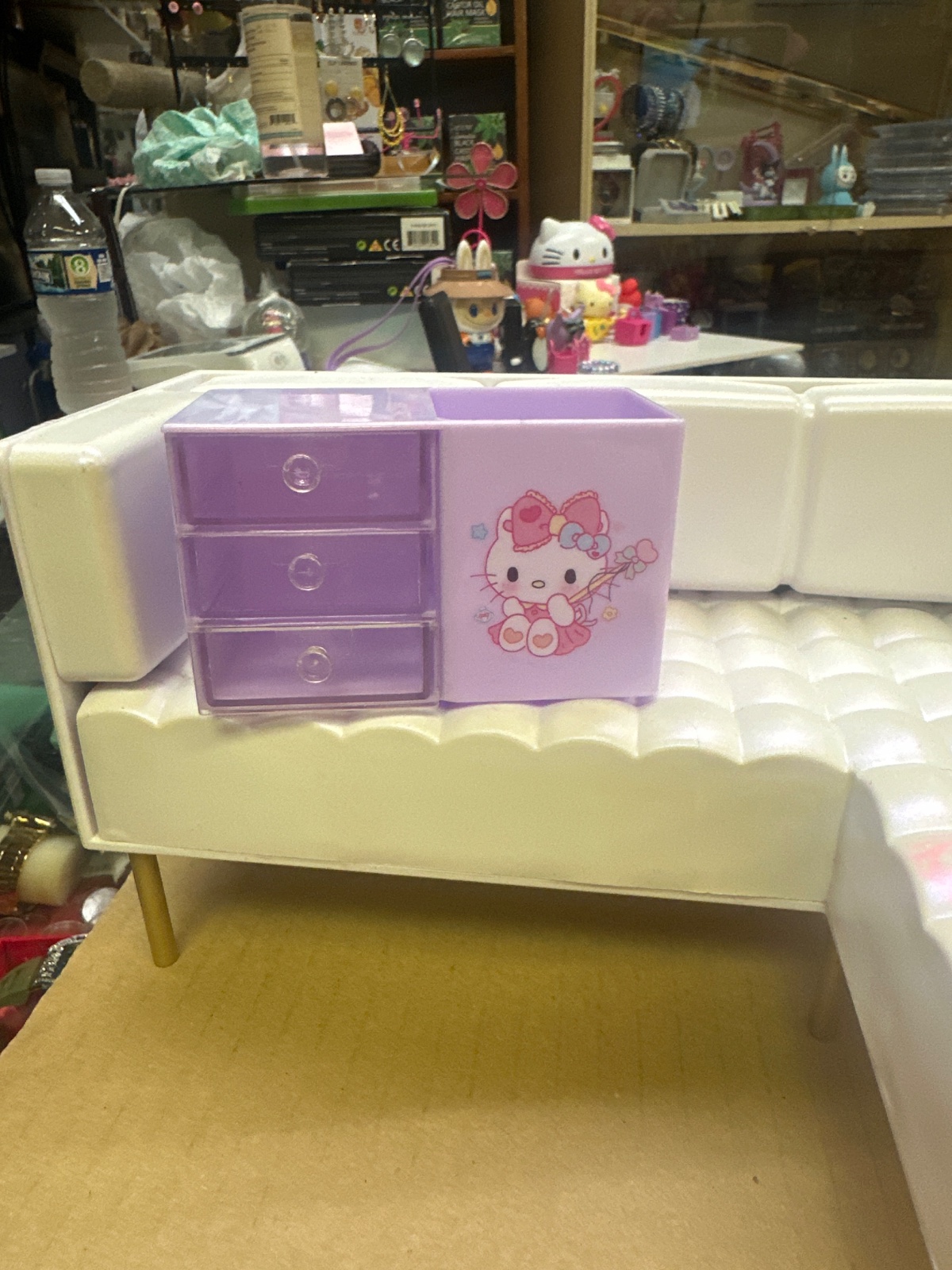 Purple Hello Kitty Mini Drawer Organizer