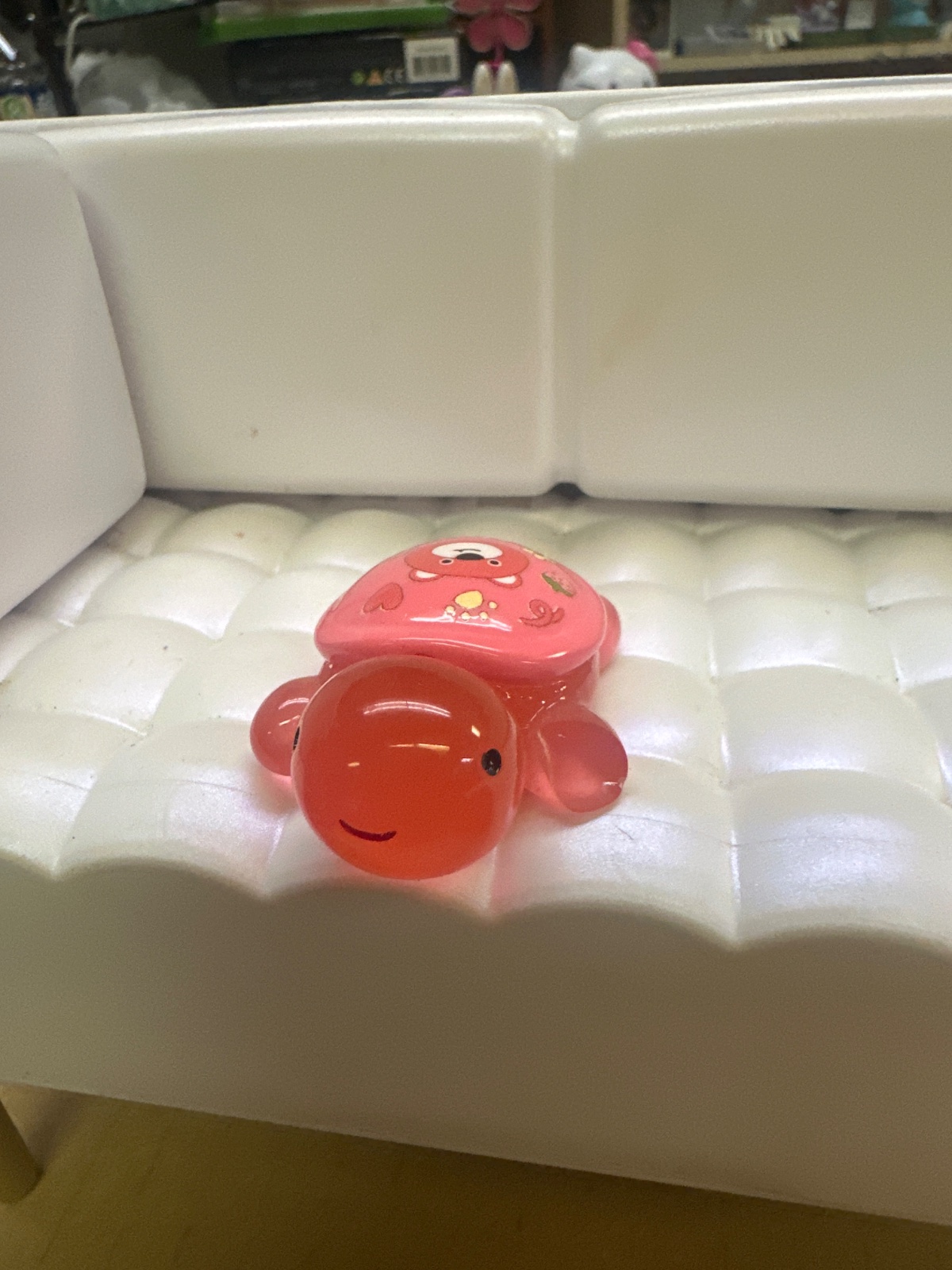 Jelly Pink Turtle Figurine