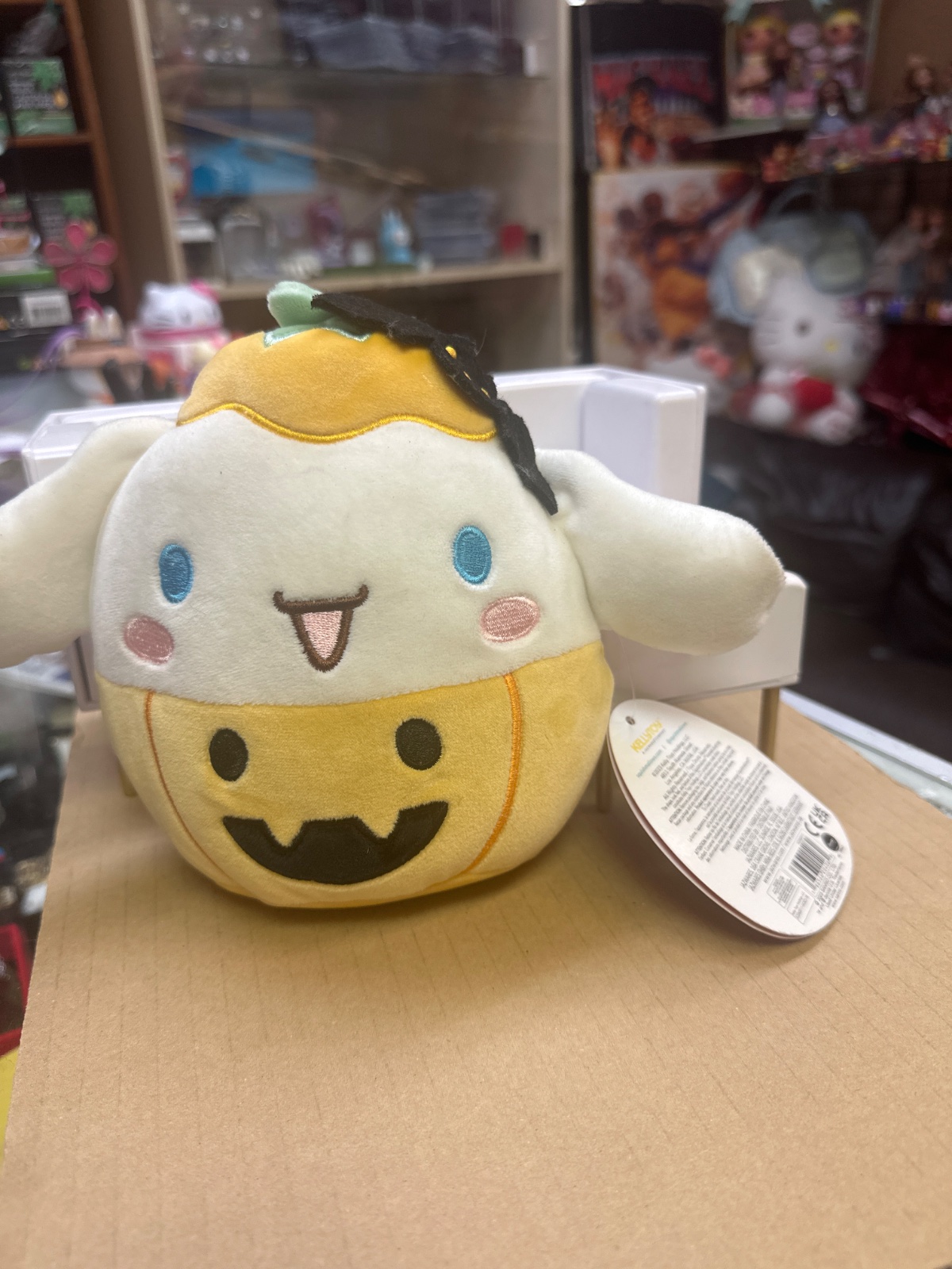 Cinnamoroll Pumpkin Halloween Squishmallow-Style Plush