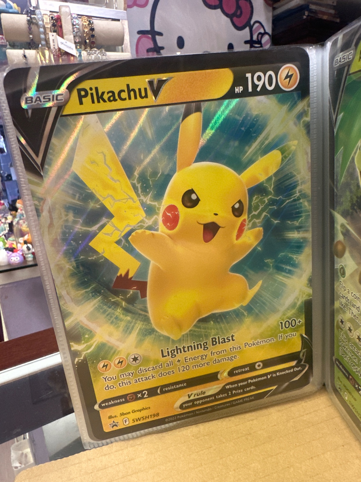 Pikachu V Promo Card (SWSH198)