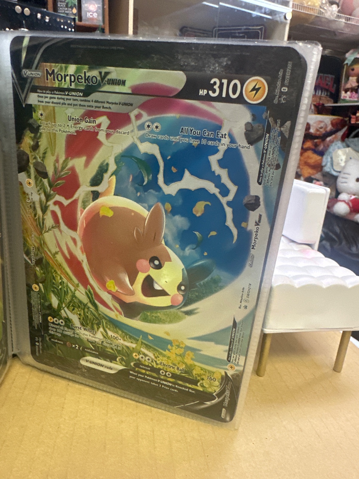 Morpeko V-Union Pokemon Card (SWSH218)