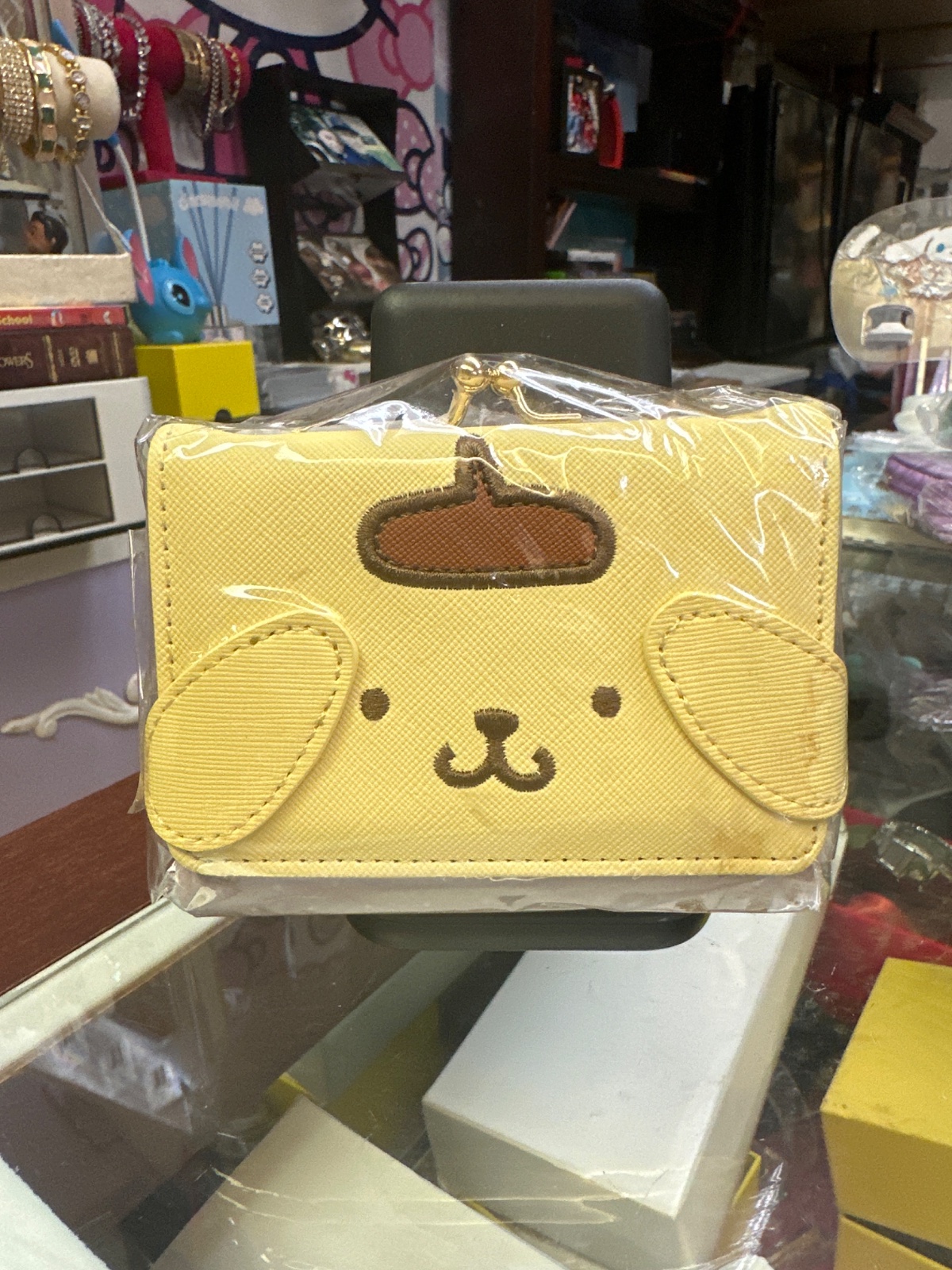 Pompompurin Face Kiss-Lock Wallet