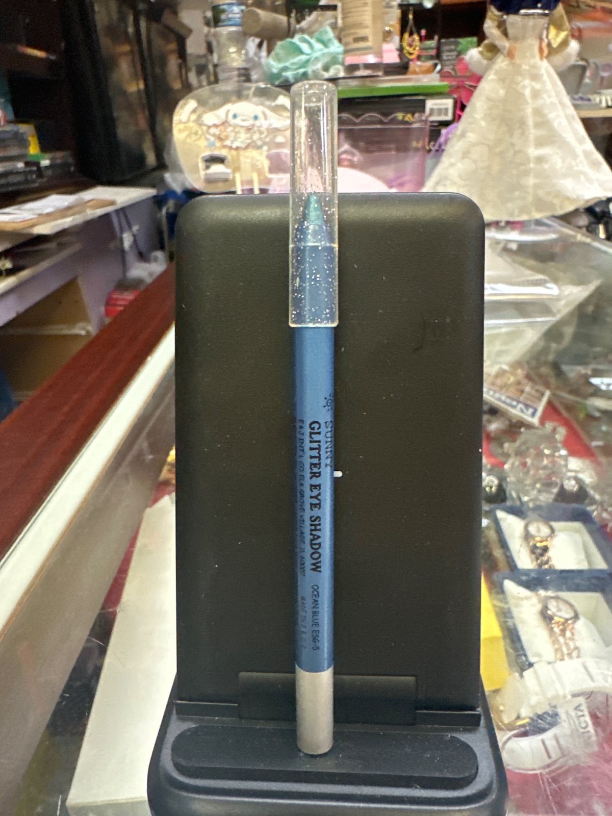 Sunny Glitter Eye Shadow Pencil in Ocean Blue