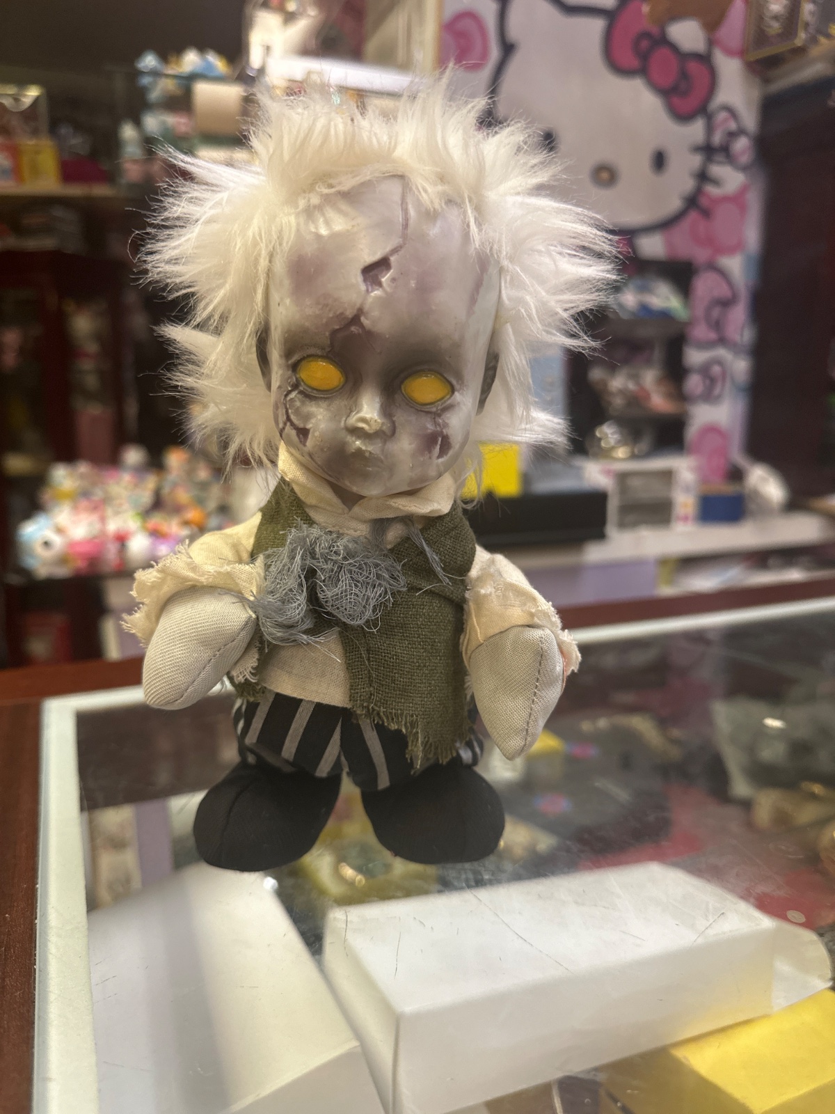 Ghoul Face Beetlejuice Style Plush Doll