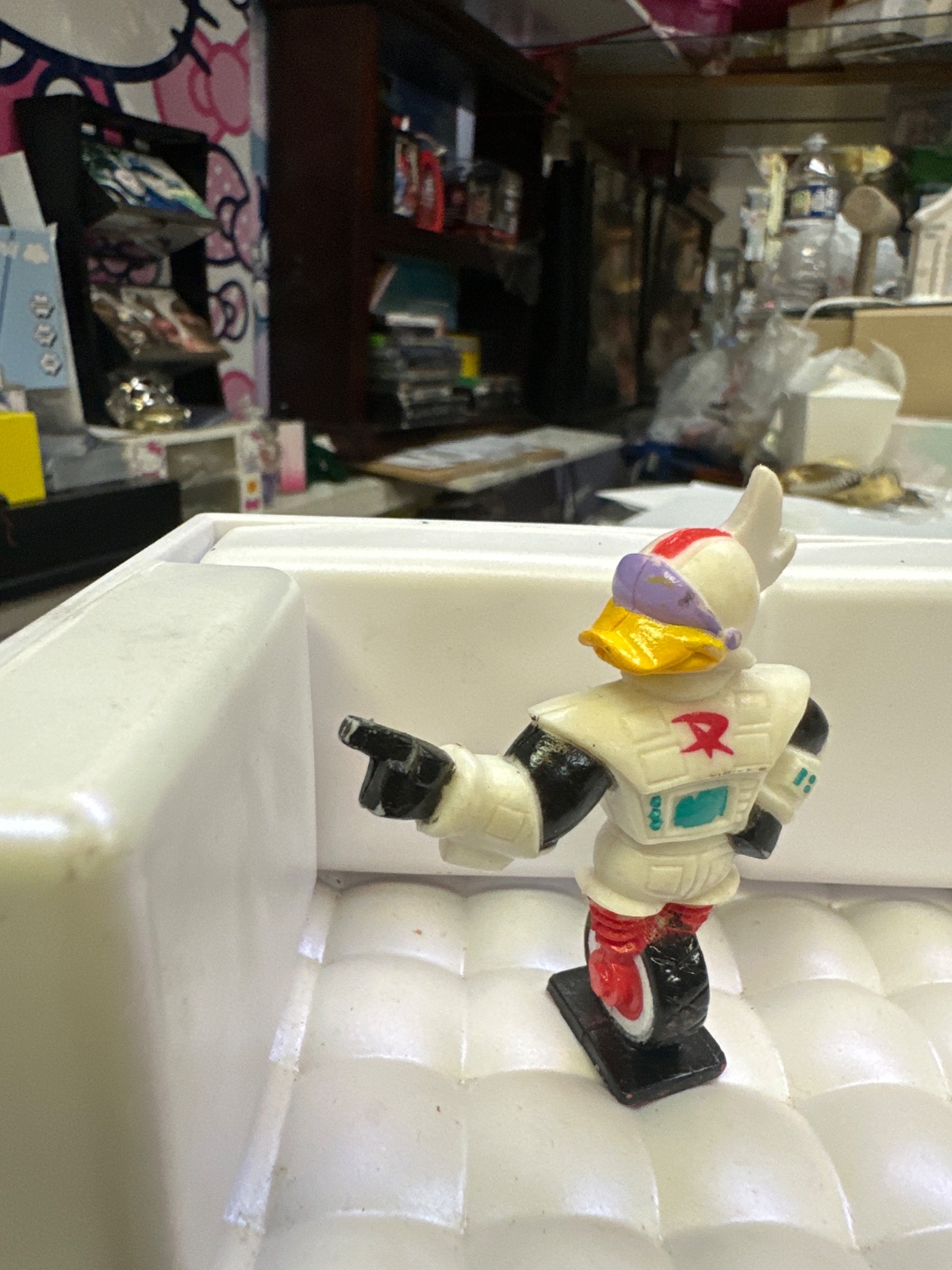 Vintage Space Robot Duck Figure