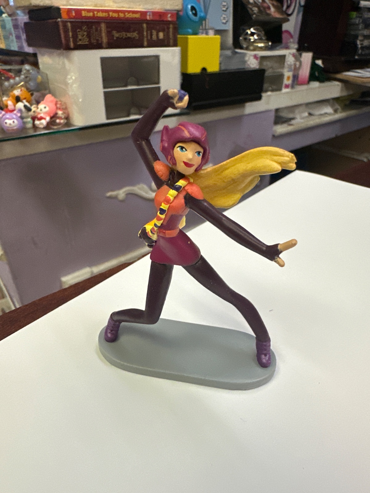 Action Pose Superhero Figure With Cape