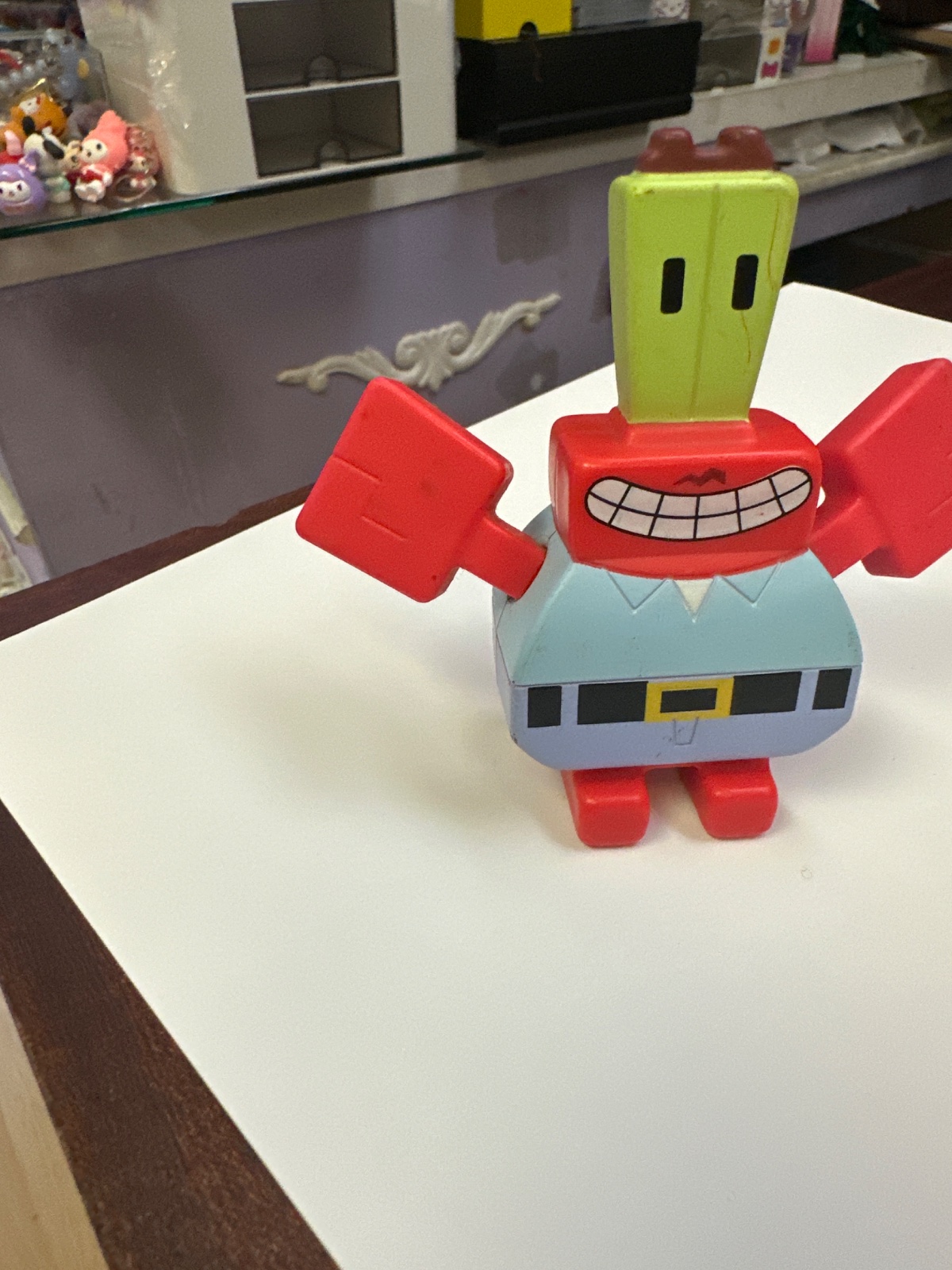 Blocky Crab Character Figure
