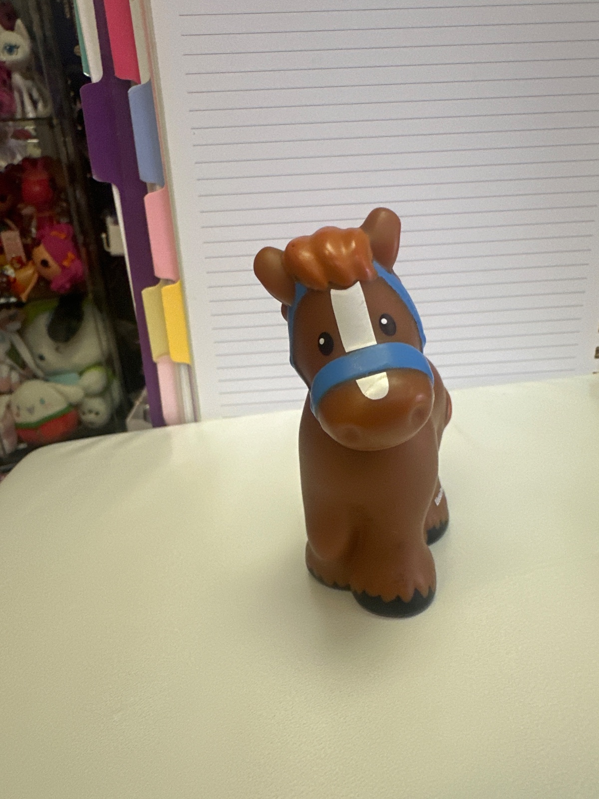 Little People Brown Horse with Blue Halter