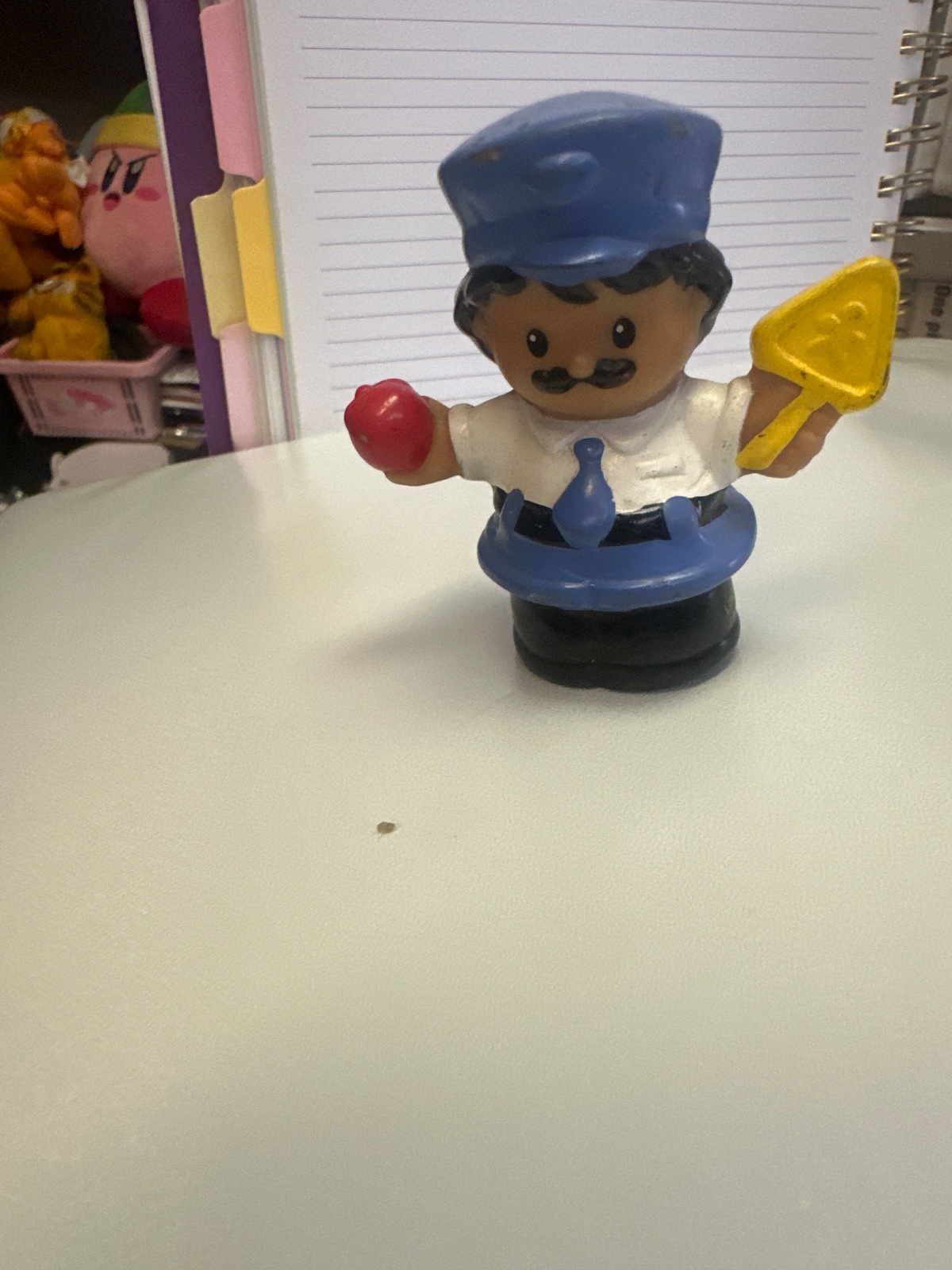 Little People Crossing Guard Figure With Apple