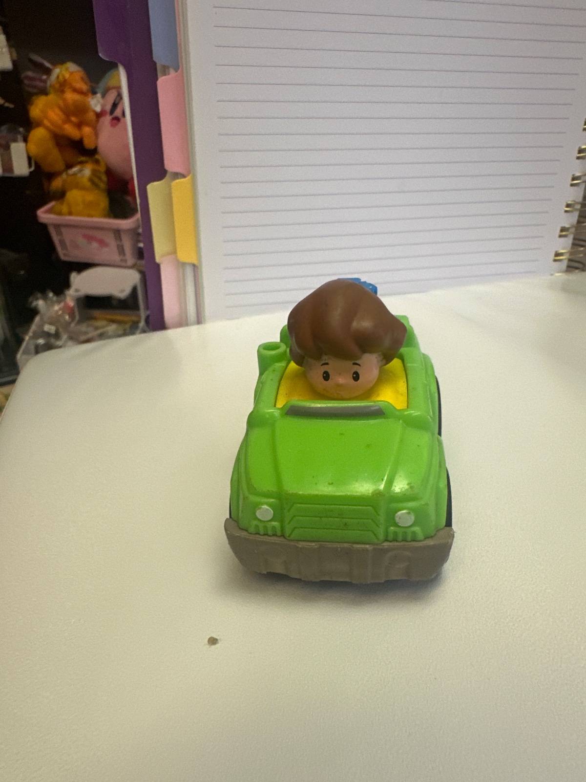 Little People Green Jeep With Driver Figure