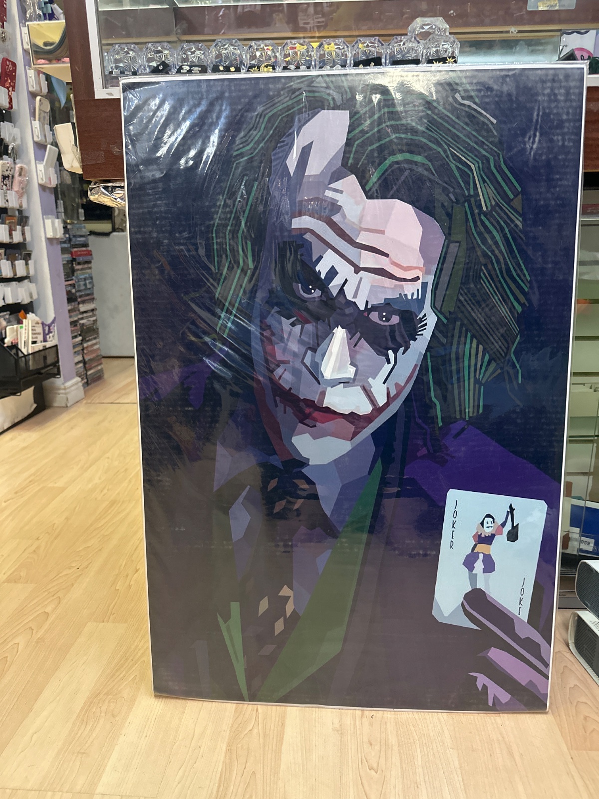 Geometric Joker Portrait Print