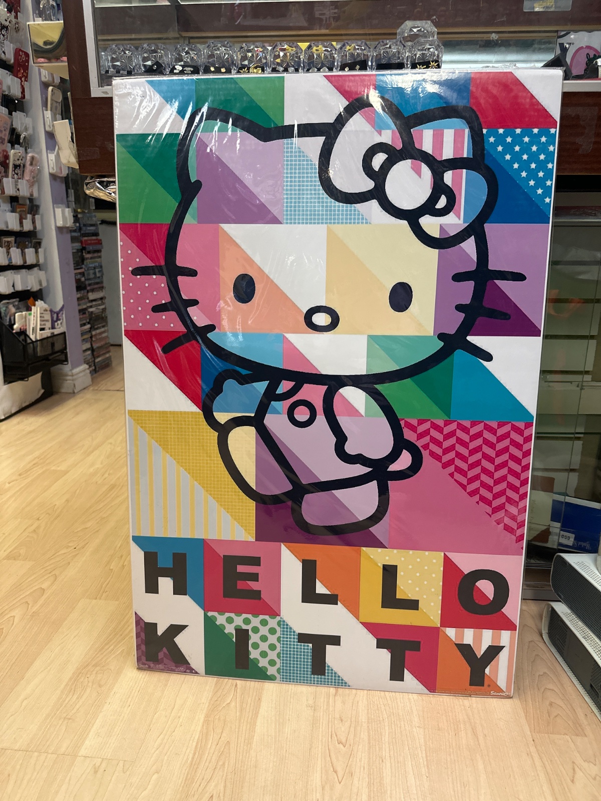 Hello Kitty Patchwork Canvas Print