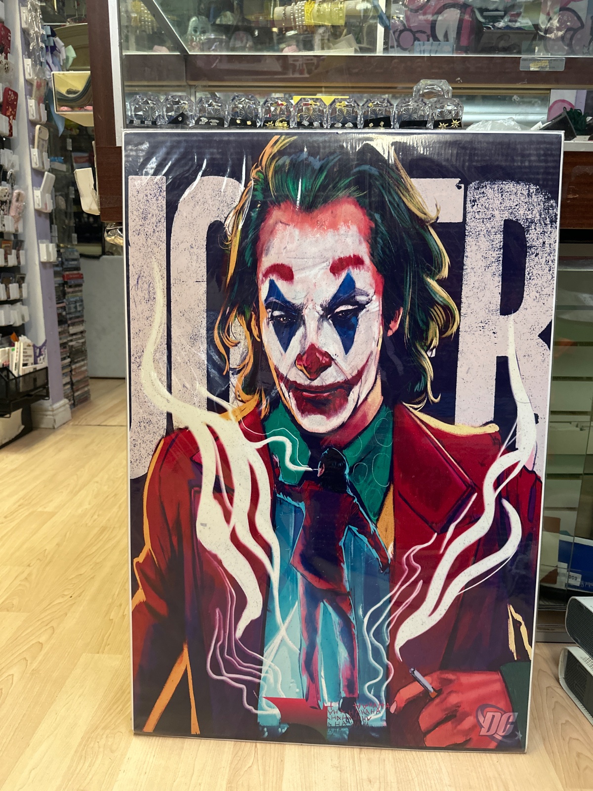 Joker Movie Art Print, Large Canvas Board