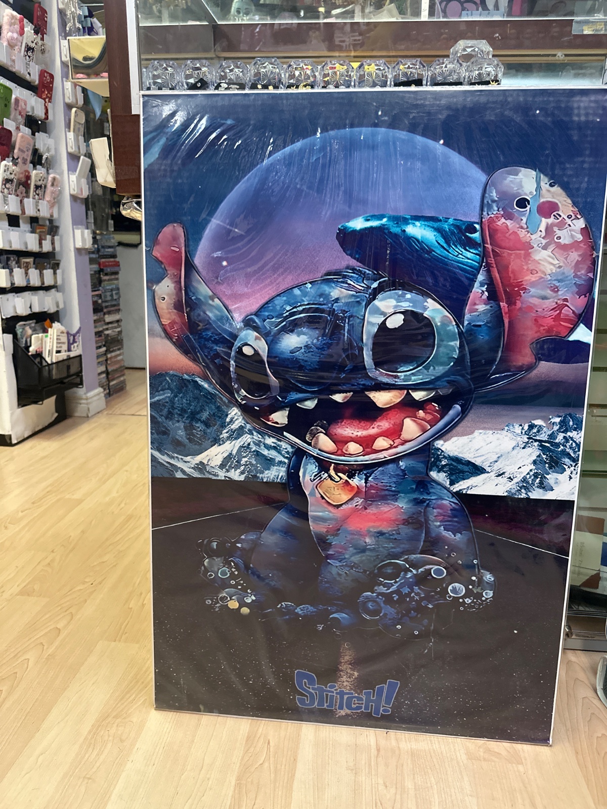 Stitch Galaxy Art Print Poster