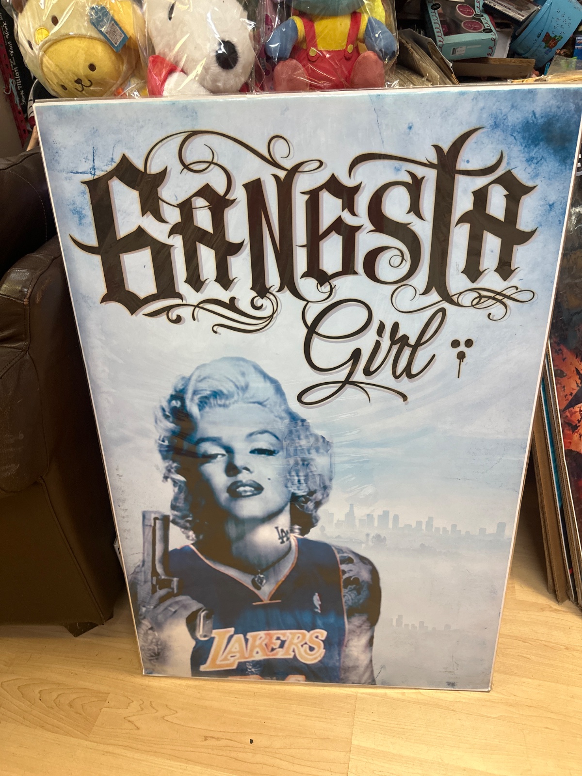 Gangsta Girl Marilyn Monroe Lakers Poster