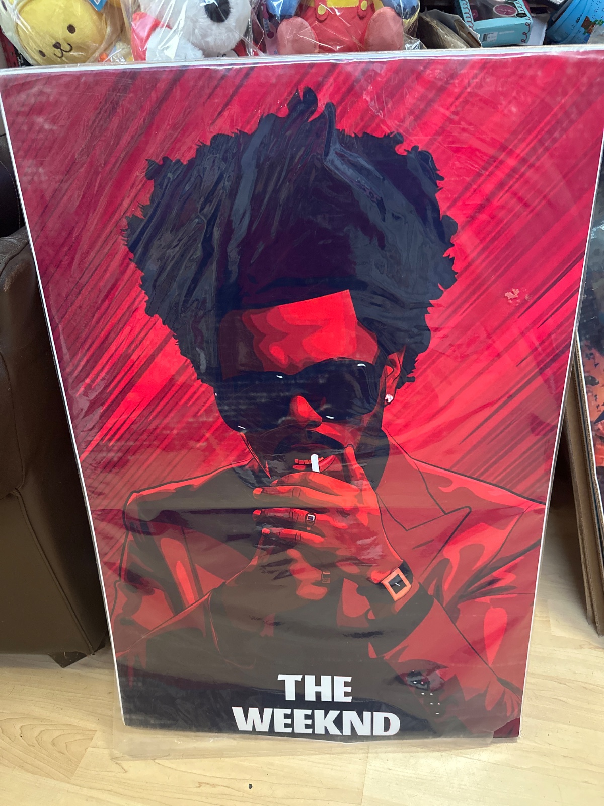 The Weeknd Red Graphic Poster