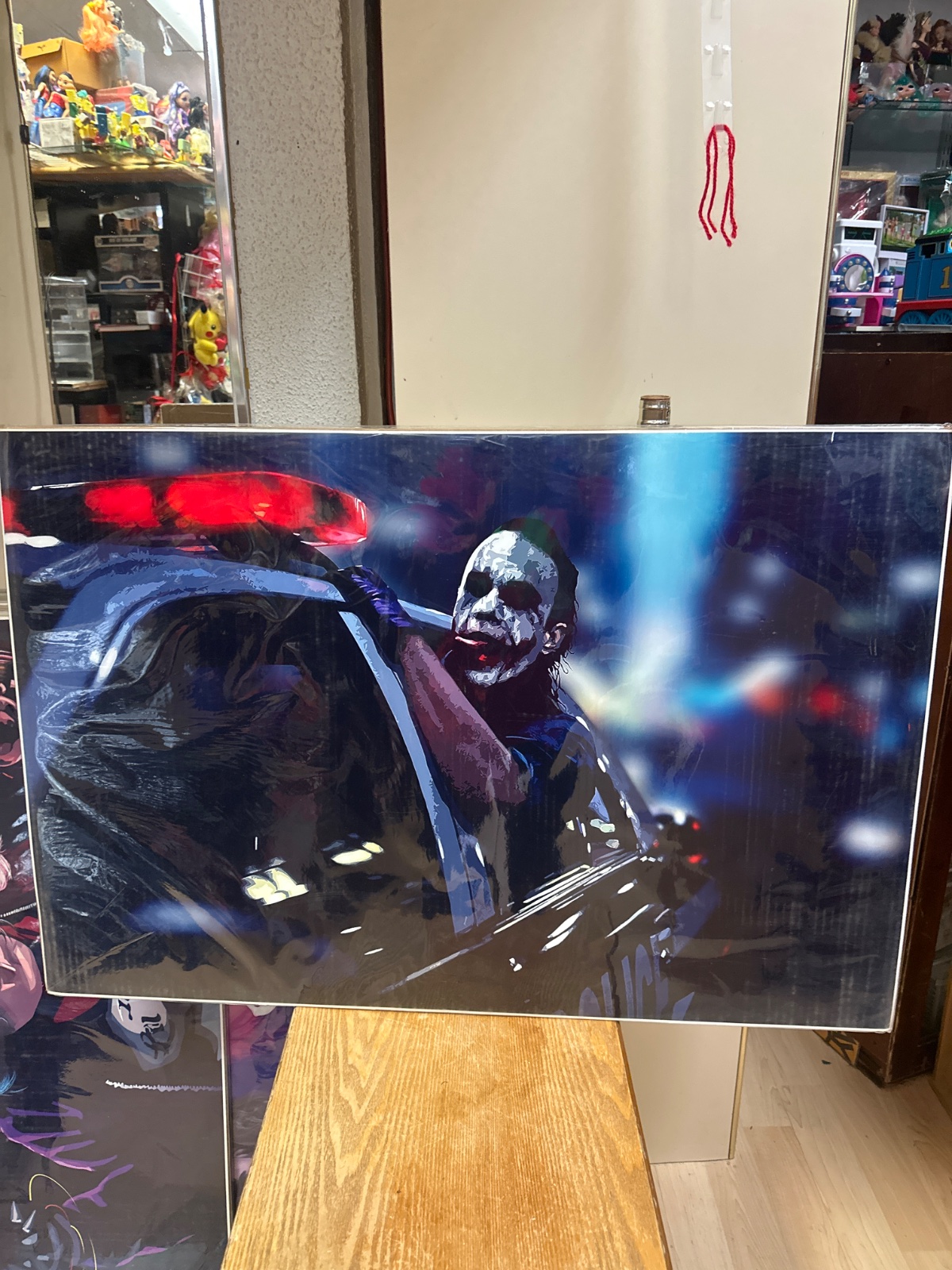 Joker Police Car Canvas Print