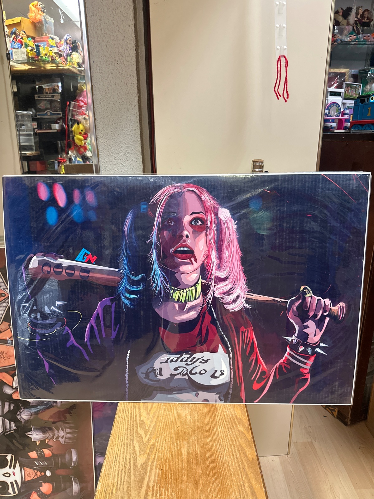 Harley Quinn Style Pop Art Print