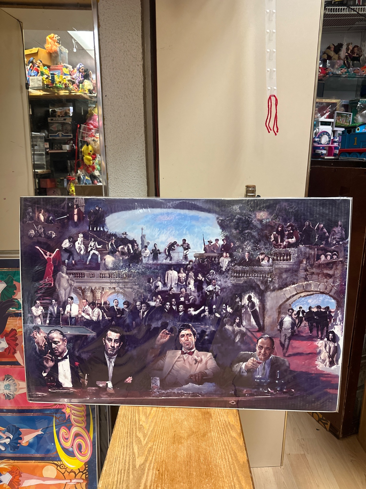 Classic Gangster Movie Collage Poster