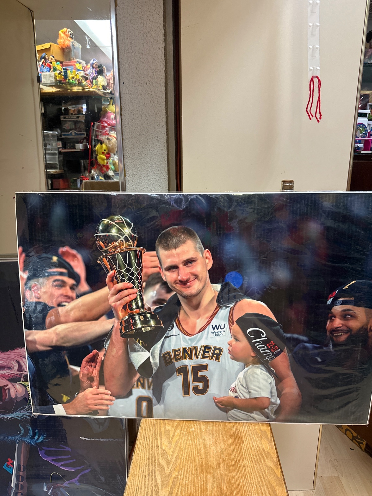 Nikola Jokic Championship Trophy Photo Print
