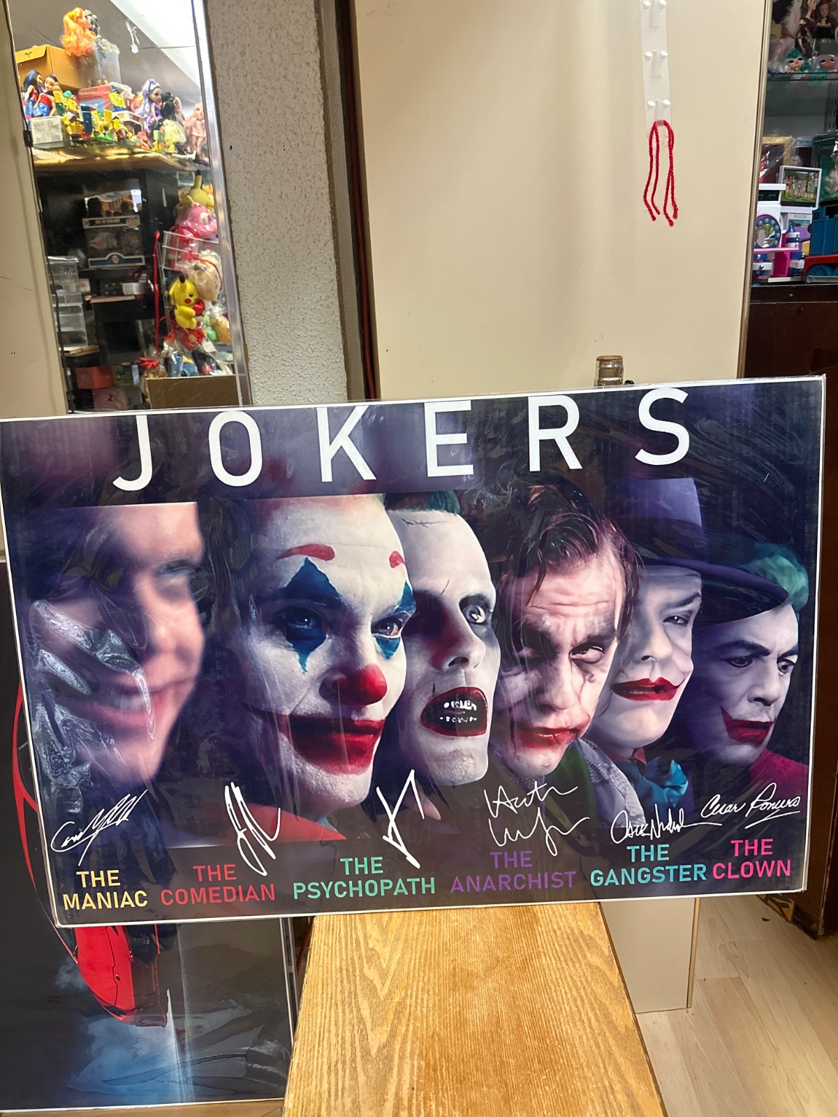 Jokers Collage Poster with Printed Signatures