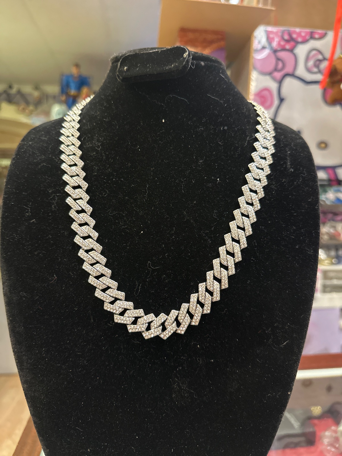 Iced-Out Cuban Link Chain Necklace