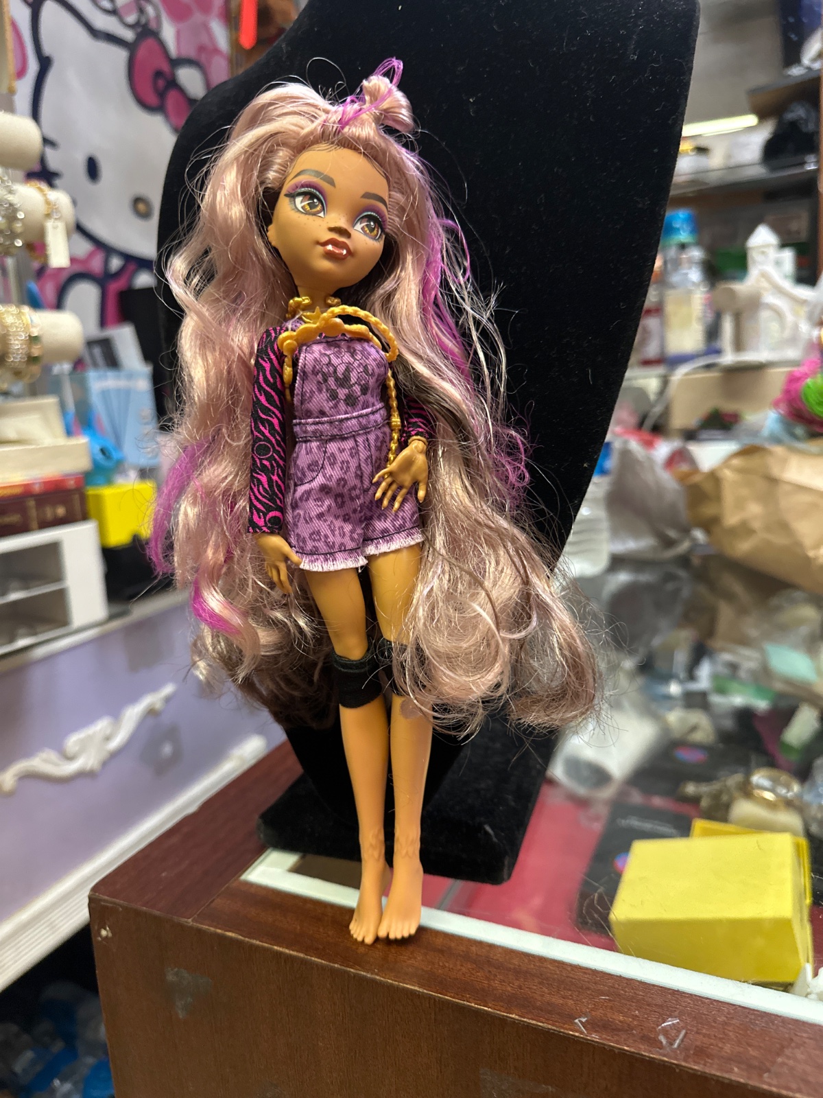 Fashion Doll With Long Pink Ombre Hair