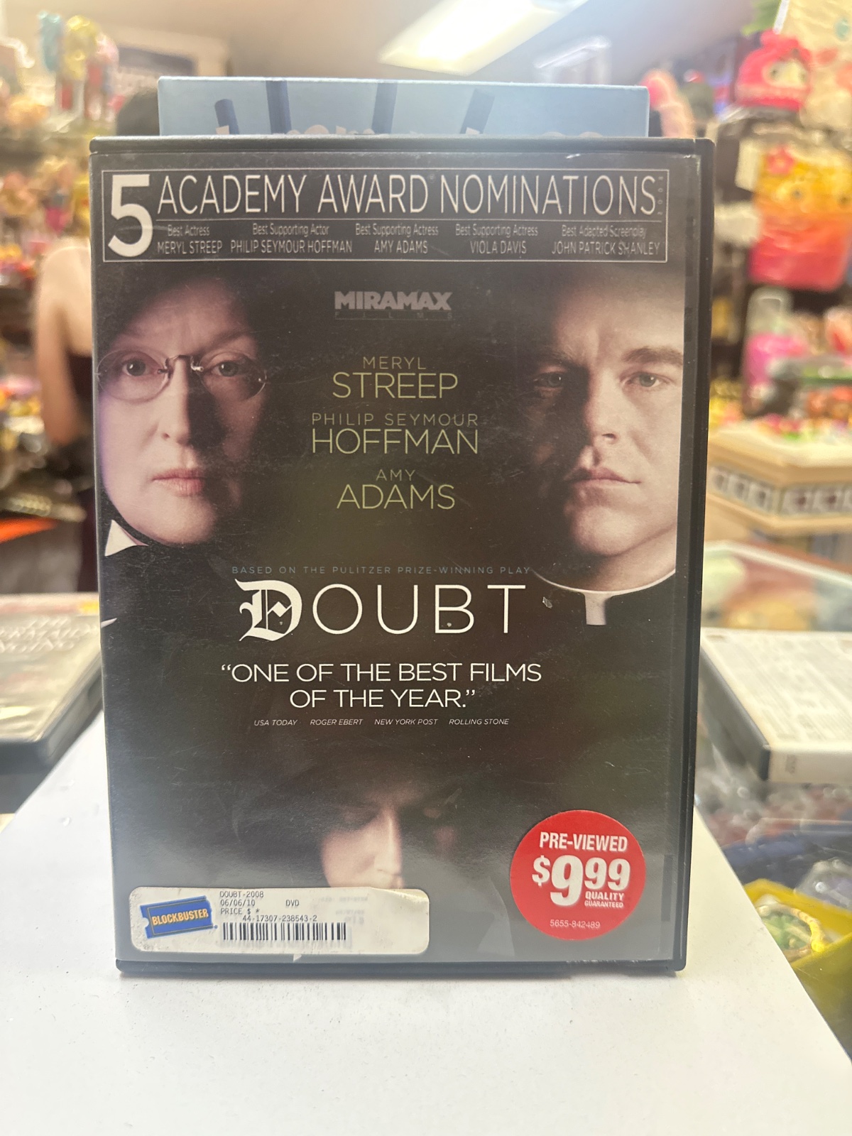 Doubt DVD with Meryl Streep and Philip Seymour Hoffman