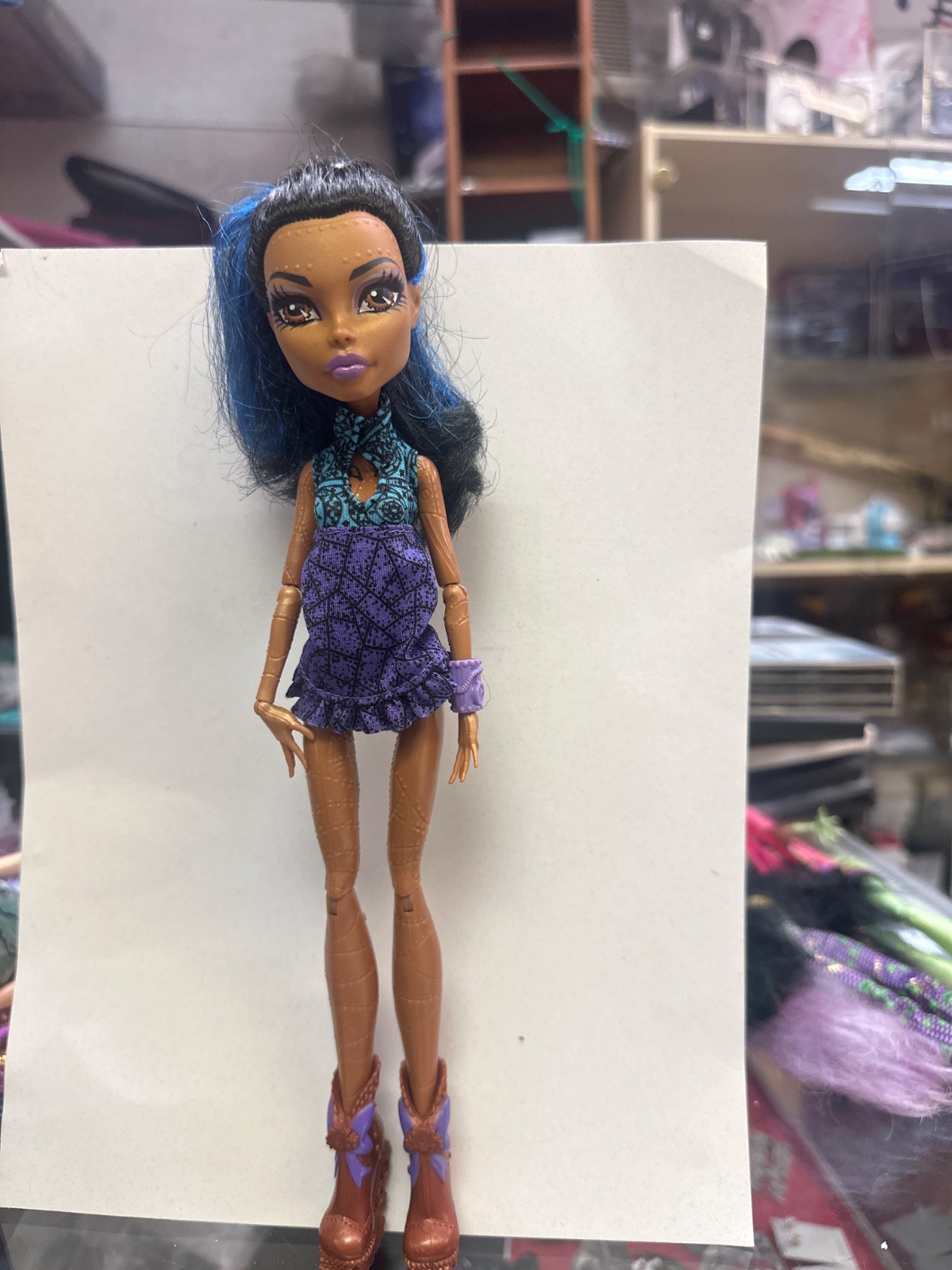Monster High Doll with Blue-Streaked Hair