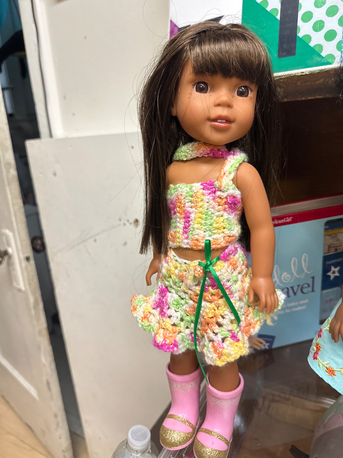 Wellie Wishers Doll With Handmade Crochet Outfit