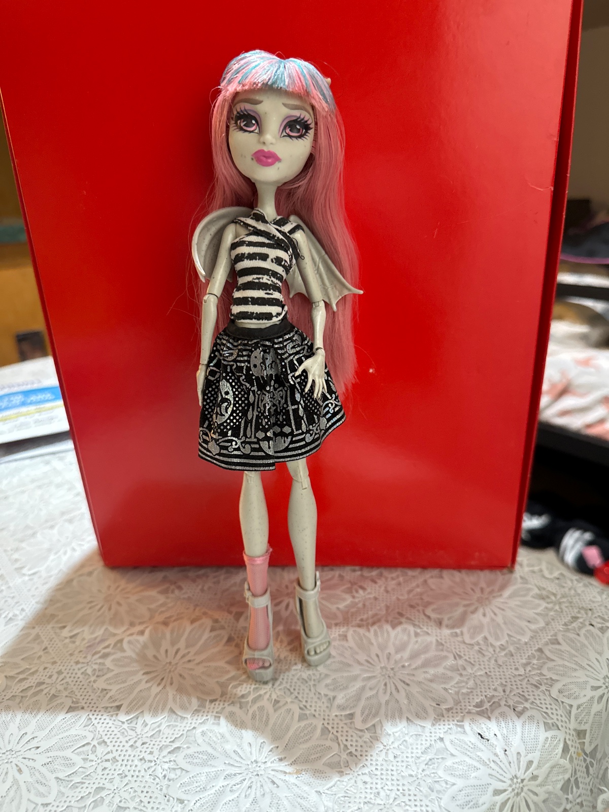 Winged Fashion Doll With Pink Hair