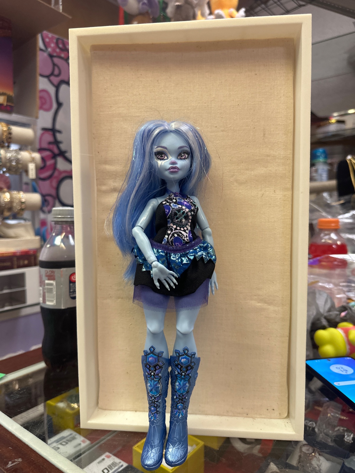 Blue-Haired Monster Girl Doll With Boots