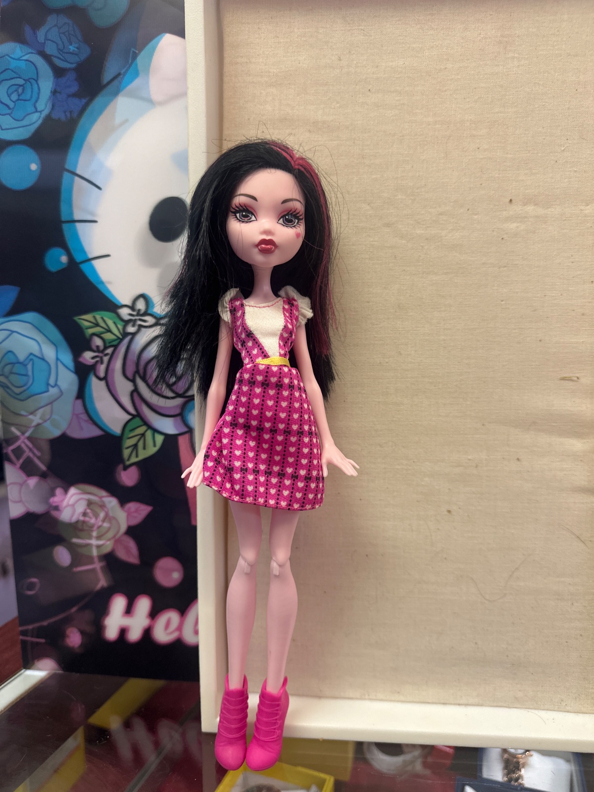 Monster High Doll In Pink Heart Dress