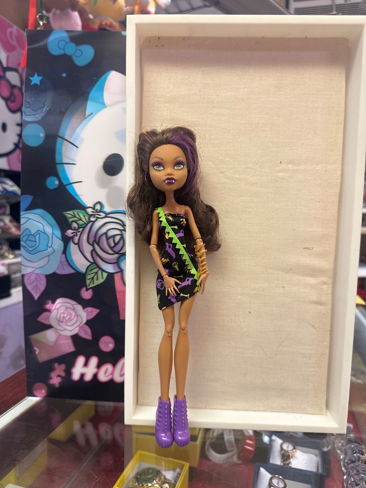 Monster High Doll with Bone Print Dress