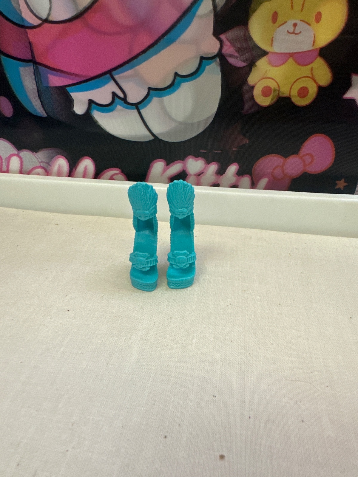 Turquoise Fashion Doll Boots