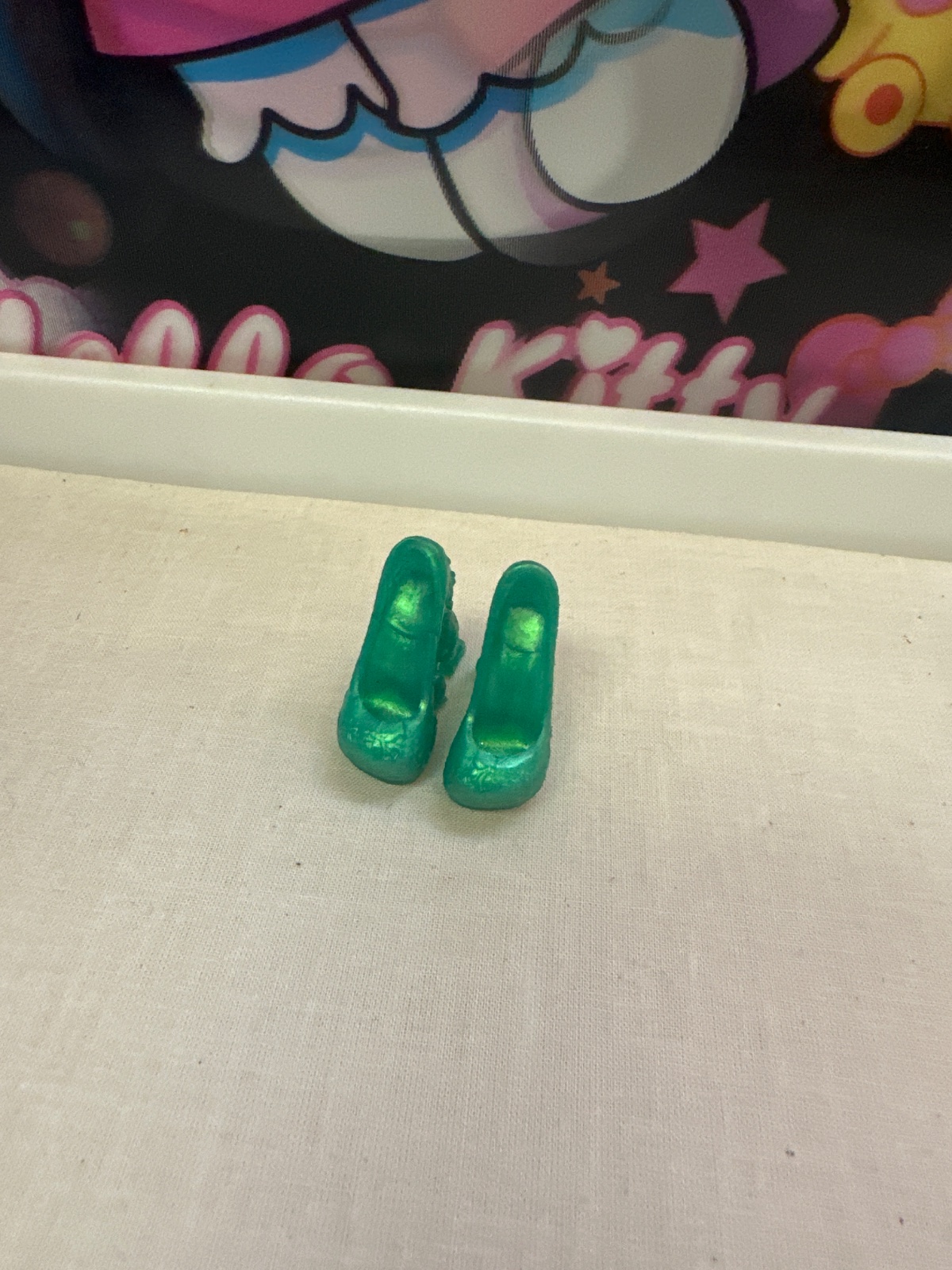 Green Sparkle Doll High Heels