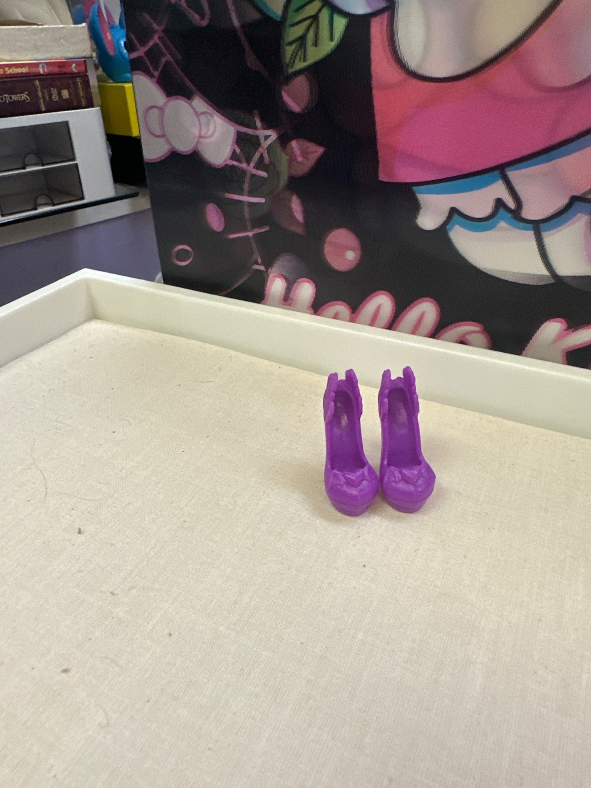 Purple Platform Heels for Fashion Doll