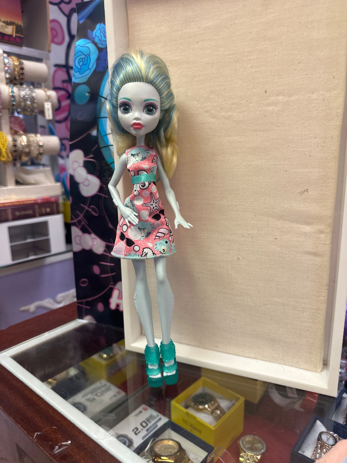 Monster High Doll With Blue-Streaked Hair