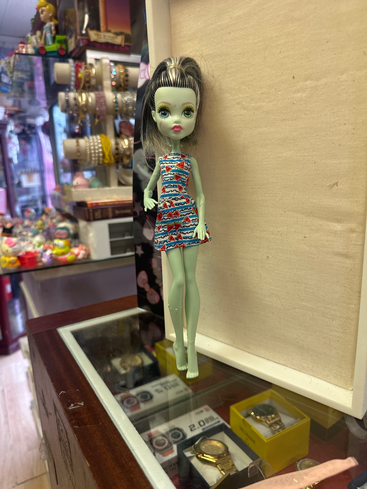 Frankie Stein Monster High Doll in Watermelon Dress