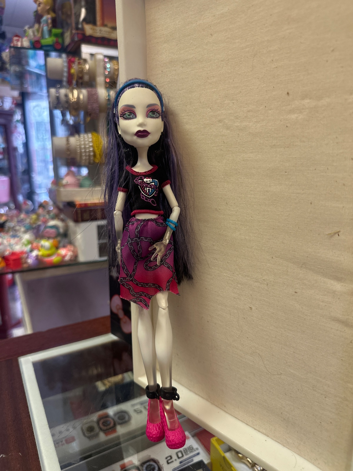 Monster High Doll With Chain Print Skirt