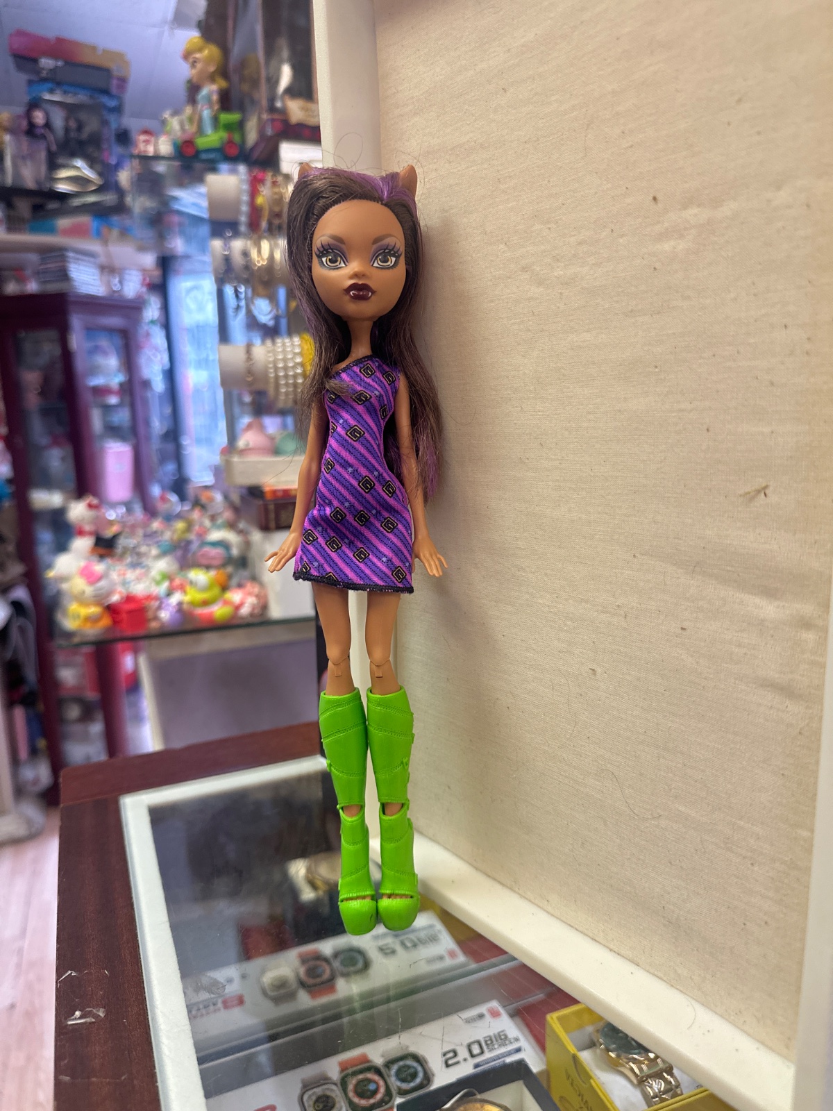 Monster High Doll with Purple Streaked Hair