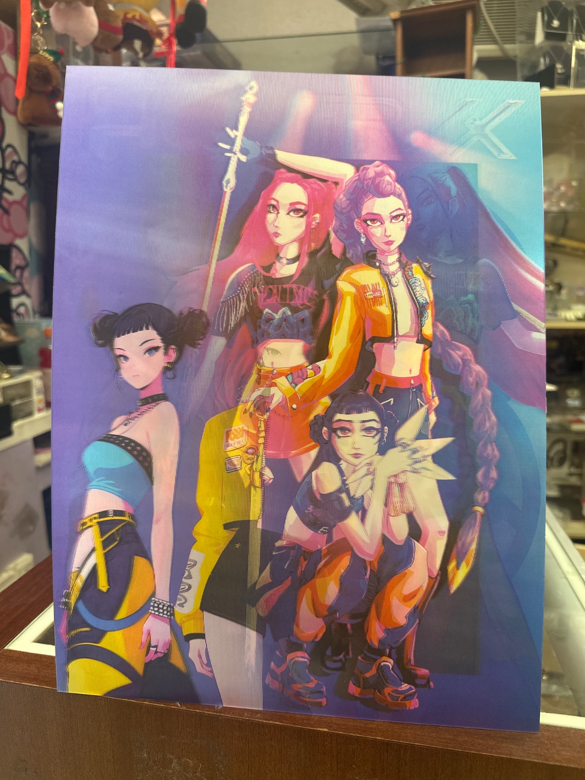 Cyberpunk Girl Group Art Print